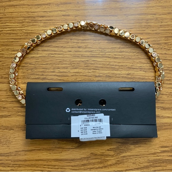 Lola and Grace Gold Swarovski Necklace - Picture 5 of 7